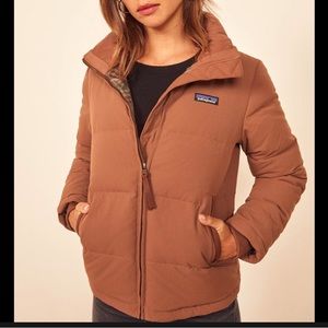 Patagonia Women’s Bivy Down Jacket Sisu Brown XS | CAMO Interior lining